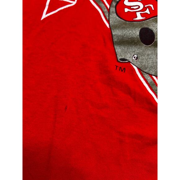 Vintage 80’s San Francisco 49ers Niners T-Shirt Sz XL Champions' NFL Red Logo 7 - Picture 3 of 10
